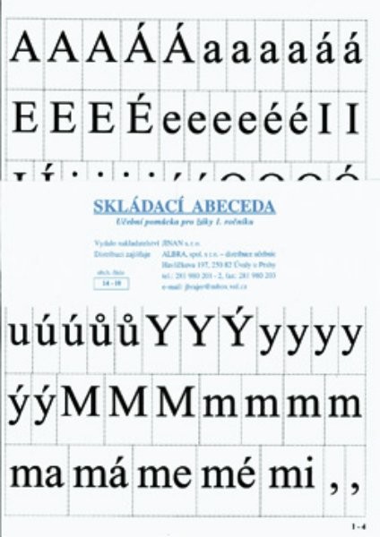 Skládací abeceda pro žáky 1. ročníku
