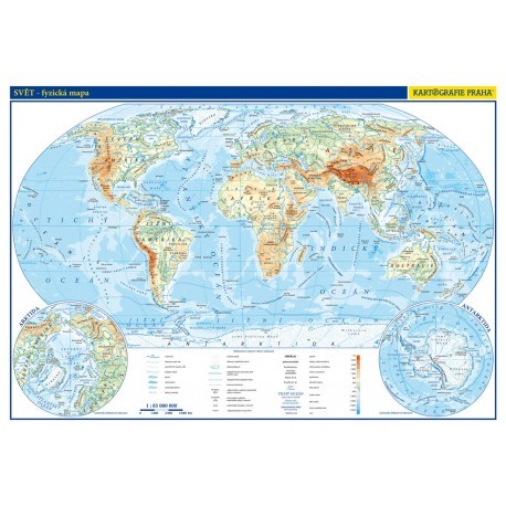 Svět - příruční mapa (lamino, A3)