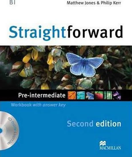 Straightforward 2nd Edition Pre-intermediate Workbook with key + CD (pracovní sešit s klíčem)