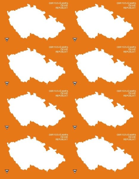 Obrysová mapa České republiky